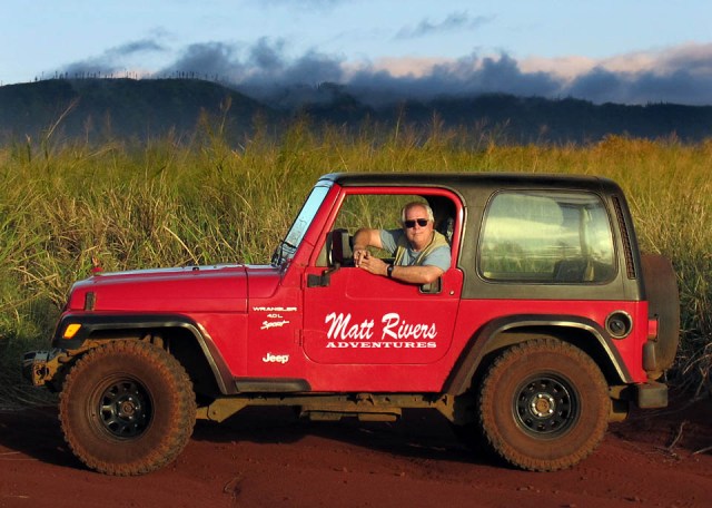 The man and his Jeep, ready for adventure